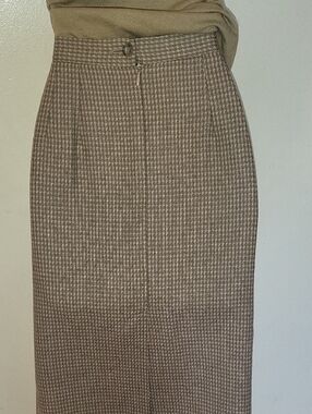 Liz Claiborne Brown Houndstooth Pencil Skirt